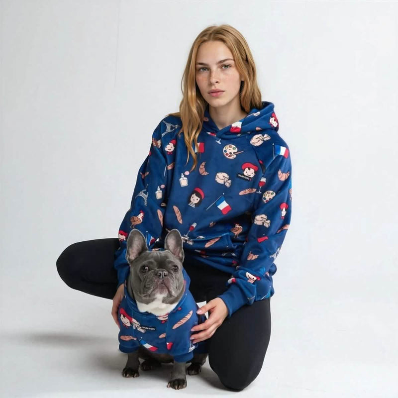 The France Dog Hoodie - Blue – SPARK PAWS