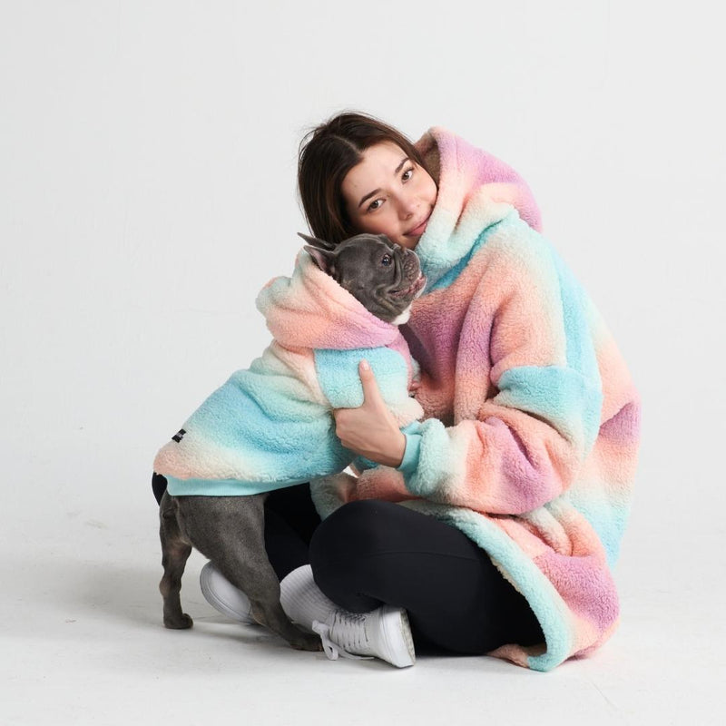 Fluffdreams Blanket Dog Hoodie - Pastel Icing