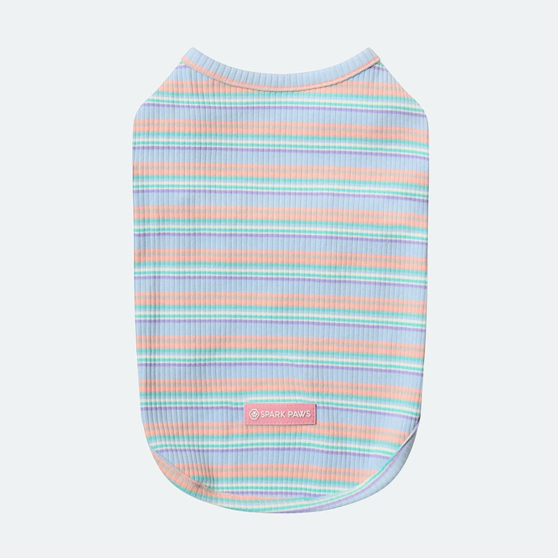 Blue Coral Stripe Shirt