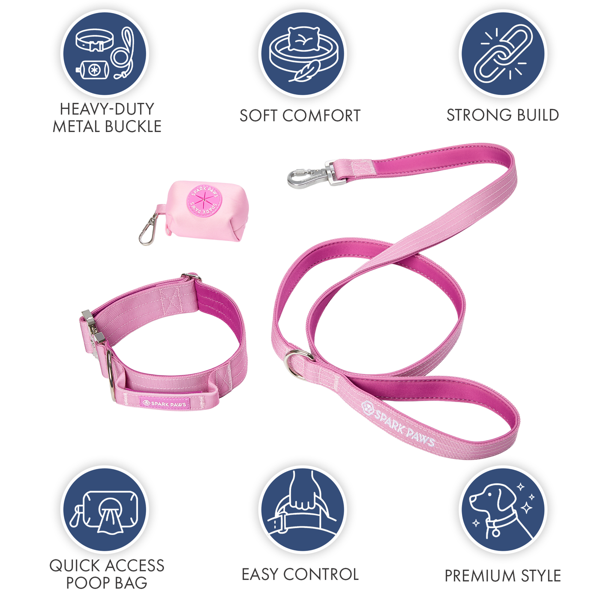 pinkdog様 Comfort Control Collar Set - Pink – SPARK PAWS