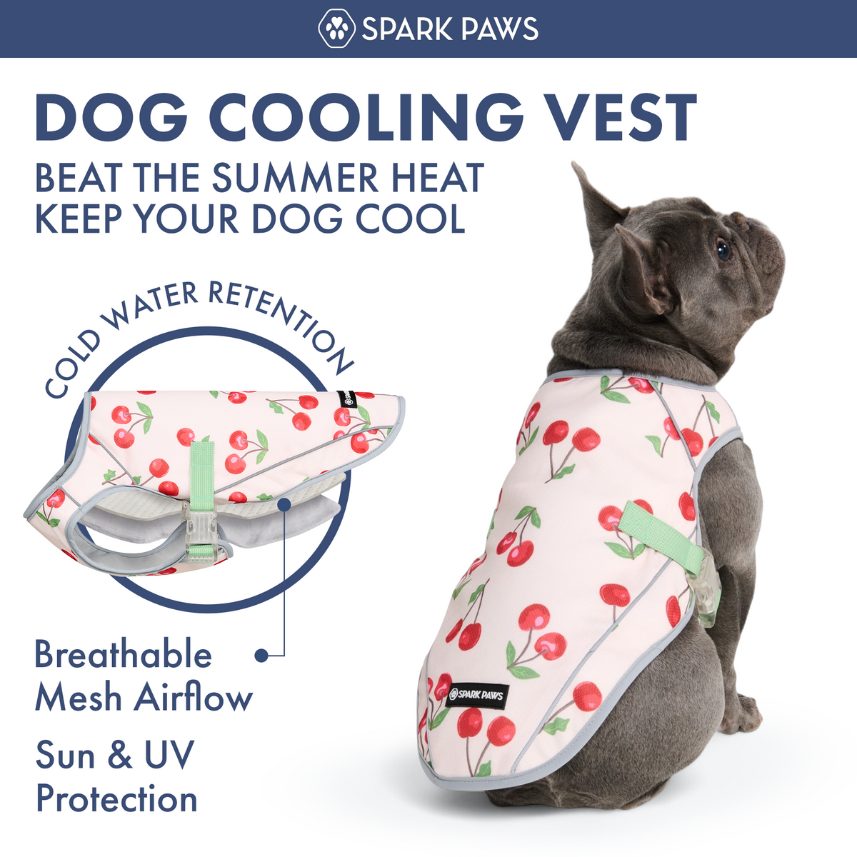 Dog Cooling Vest (2-pack) - Cherries & Watermelon – SPARK PAWS