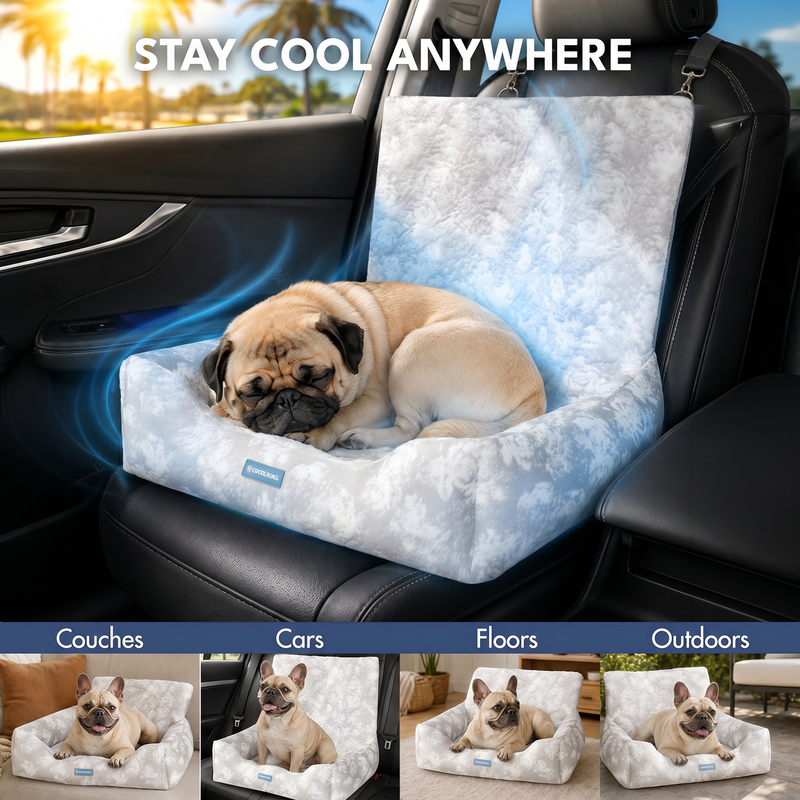 Frostcore™ Dog Cooling Car Seat Bed – SPARK PAWS