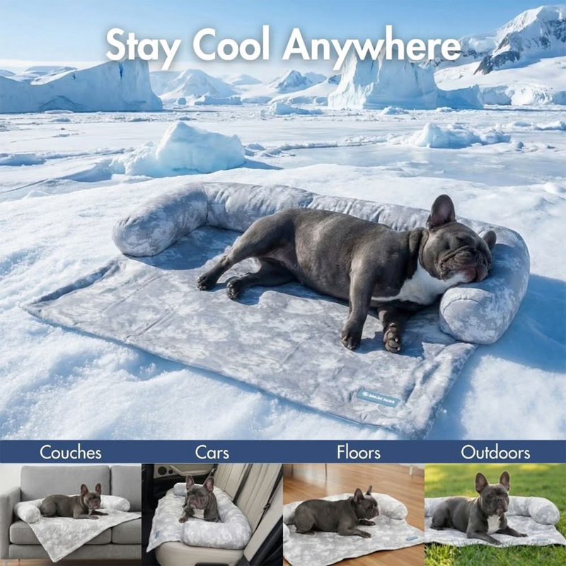 Frostcore™ Cooling Couch Cover Dog Bed and Cooling Mat Set