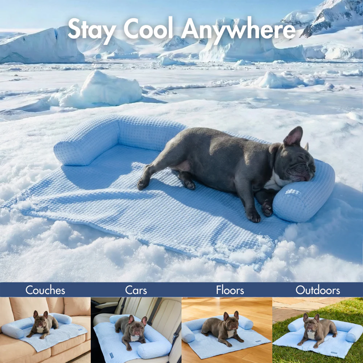 Frostcore™ Cooling Couch Cover Dog Bed and Cooling Mat Set
