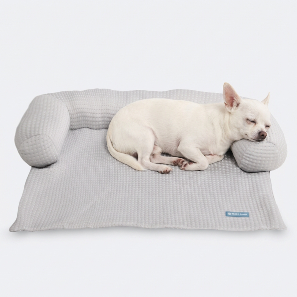 Frostcore™ Cooling Couch Cover Dog Bed - Waffle Grey – SPARK PAWS