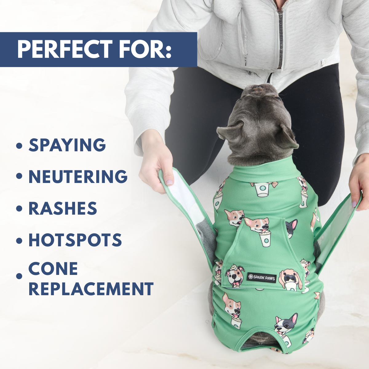 Dog Surgical Suit - Pup Cup – SPARK PAWS