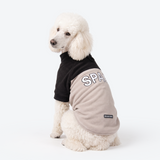 Black Cream Plush Fleece Dog Sweater||size:2XL