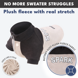 Black Cream Plush Fleece Dog Sweater||size:S,M,L,XL,2XL,3XL,4XL