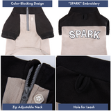 Black Cream Plush Fleece Dog Sweater||size:S,M,L,XL,2XL,3XL,4XL