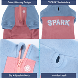 Blue Rose Plush Fleece Dog Sweater||size:S,M,L,XL,2XL,3XL,4XL