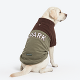 Brown Olive Plush Fleece Dog Sweater||size:3XL