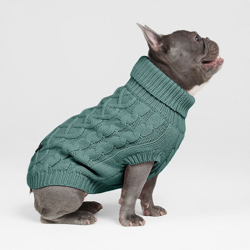Cable Knit Dog Sweater