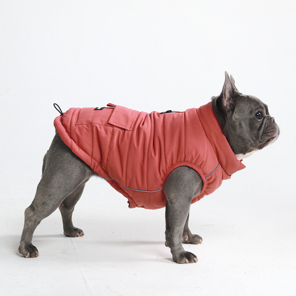 WarmShield Water-Resistant Jacket - Crimson – SPARK PAWS