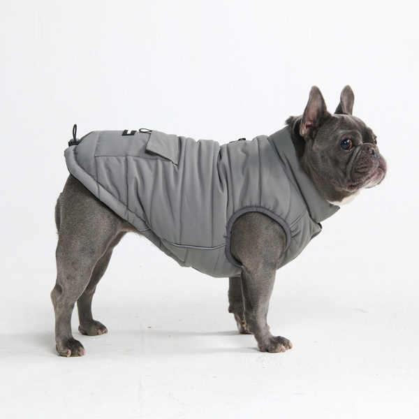 WarmShield Water-Resistant Jacket - Grey – SPARK PAWS