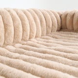 Luxury Couch Cover Dog Bed - Beige