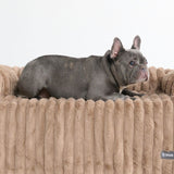 Luxury Couch Cover Dog Bed - Brown