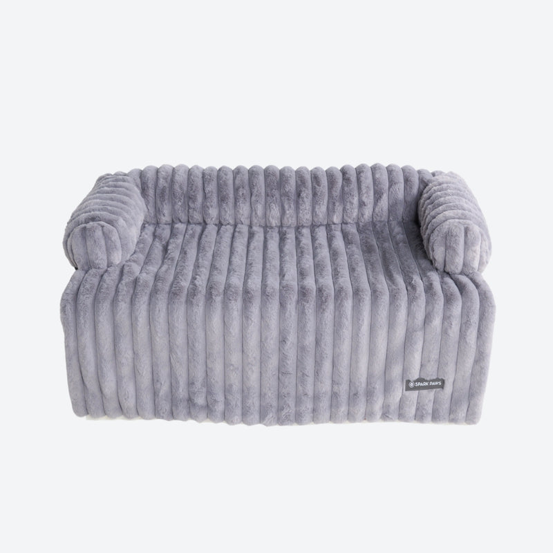 Luxury Couch Cover Dog Bed - Grey