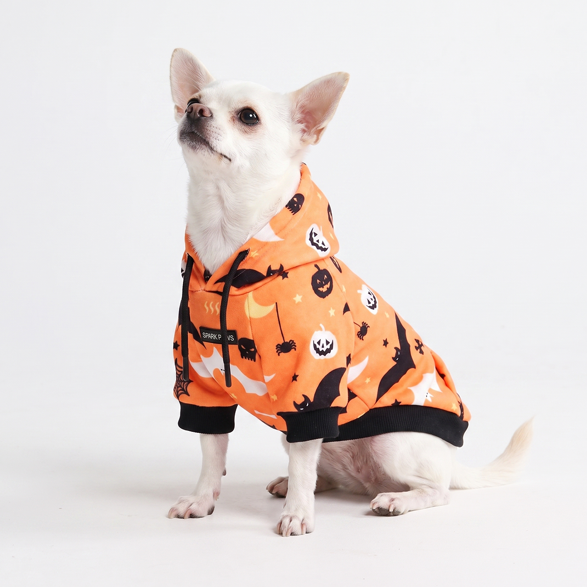 Halloween Dog Hoodie - Orange – SPARK PAWS