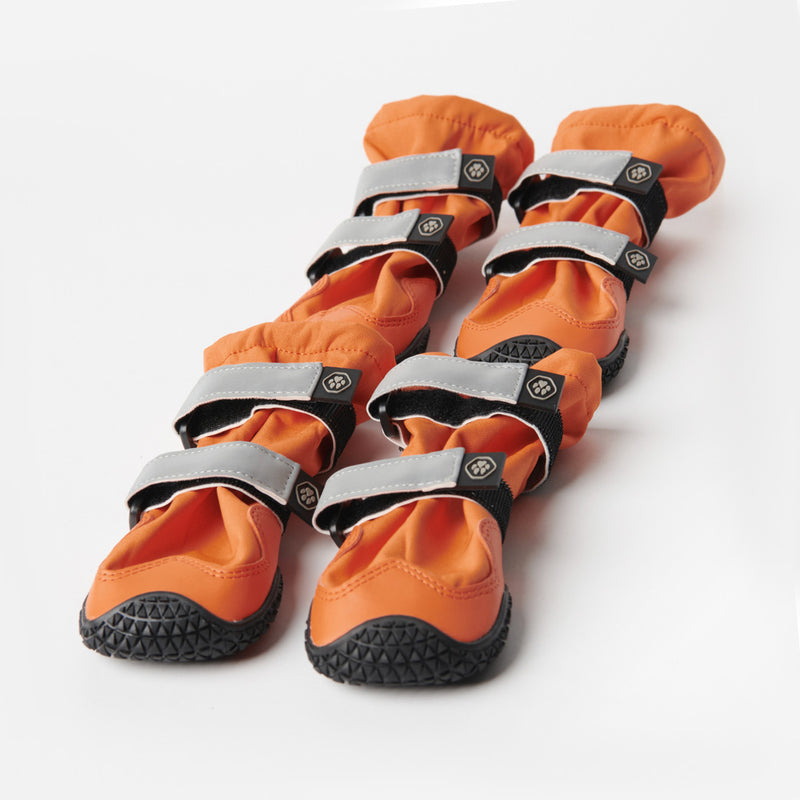 Flex Shell Water-resistant Dog Boots - Orange