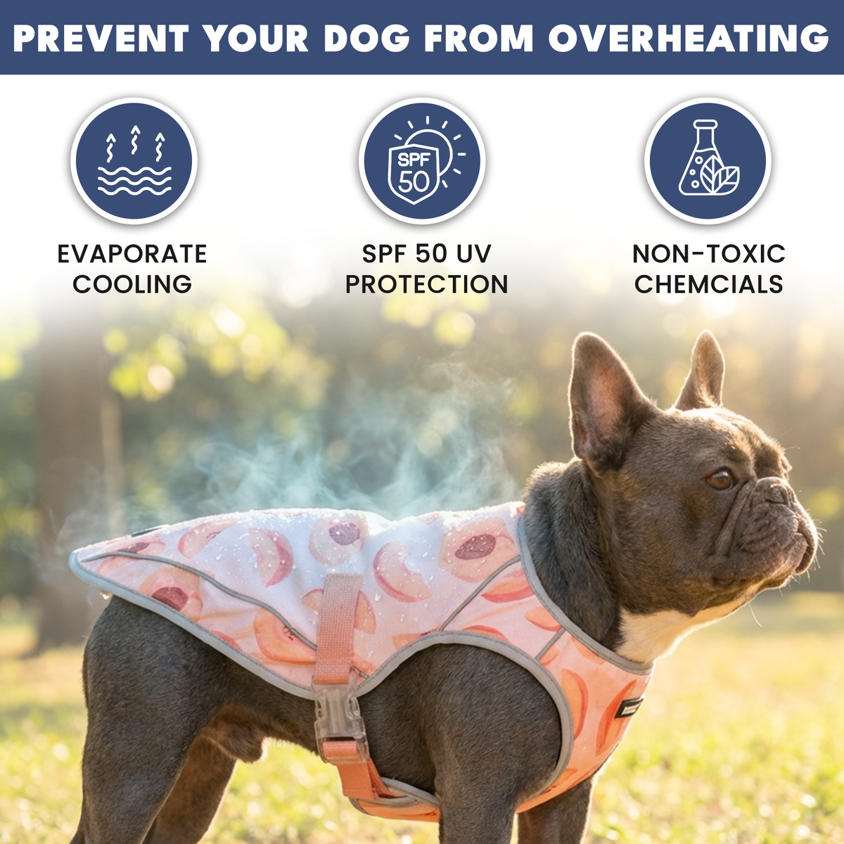 Dog Cooling Vest - Peaches – SPARK PAWS