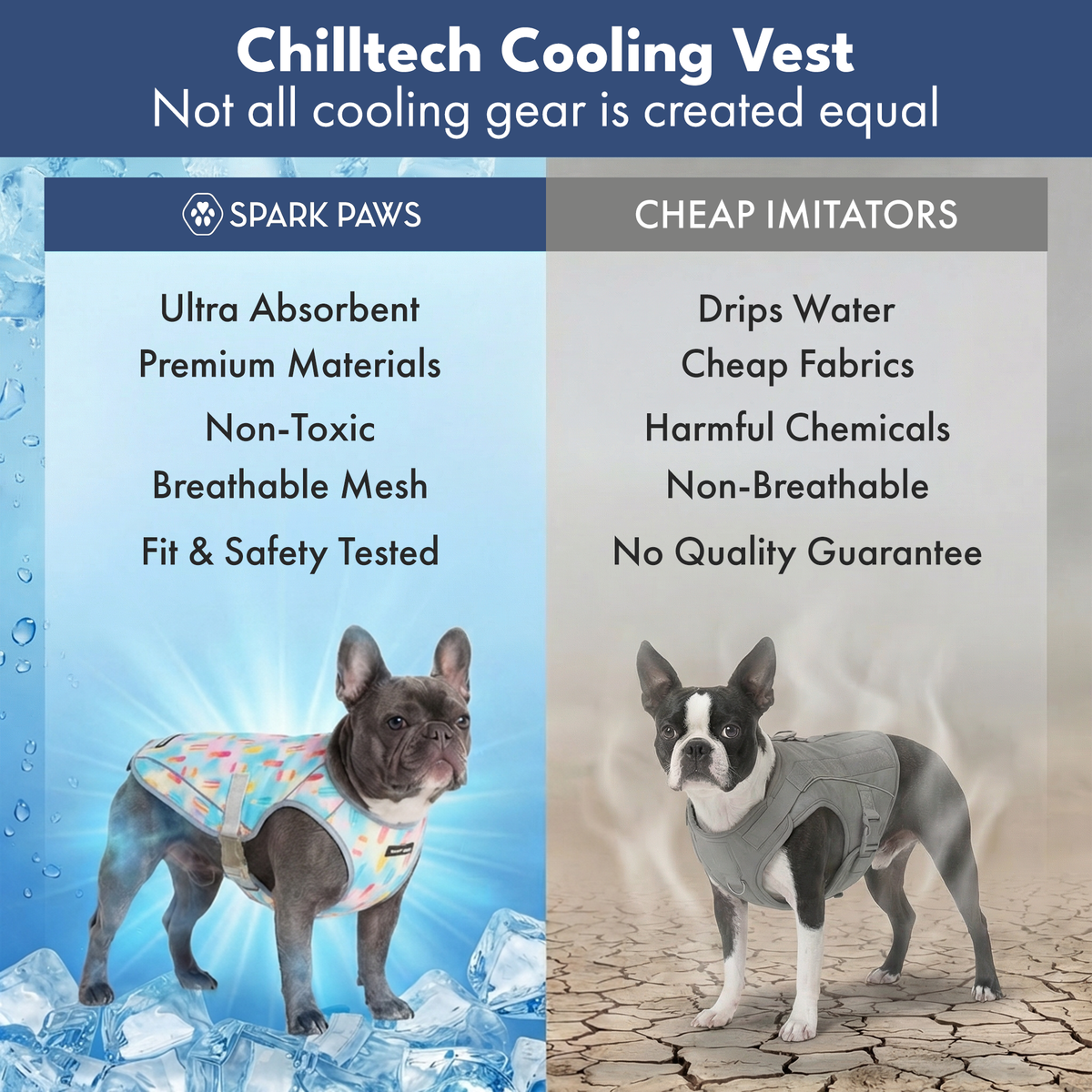 Dog Cooling Vest - Popsicles – SPARK PAWS