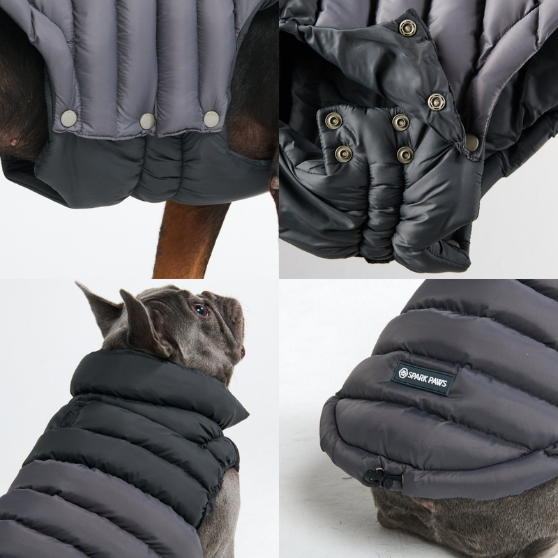 PuffShield Winter Jacket - Black – SPARK PAWS