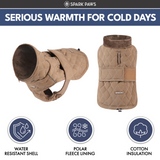 Brown Quilted Winter Jacket||size:S,M,L,XL,2XL,3XL,4XL