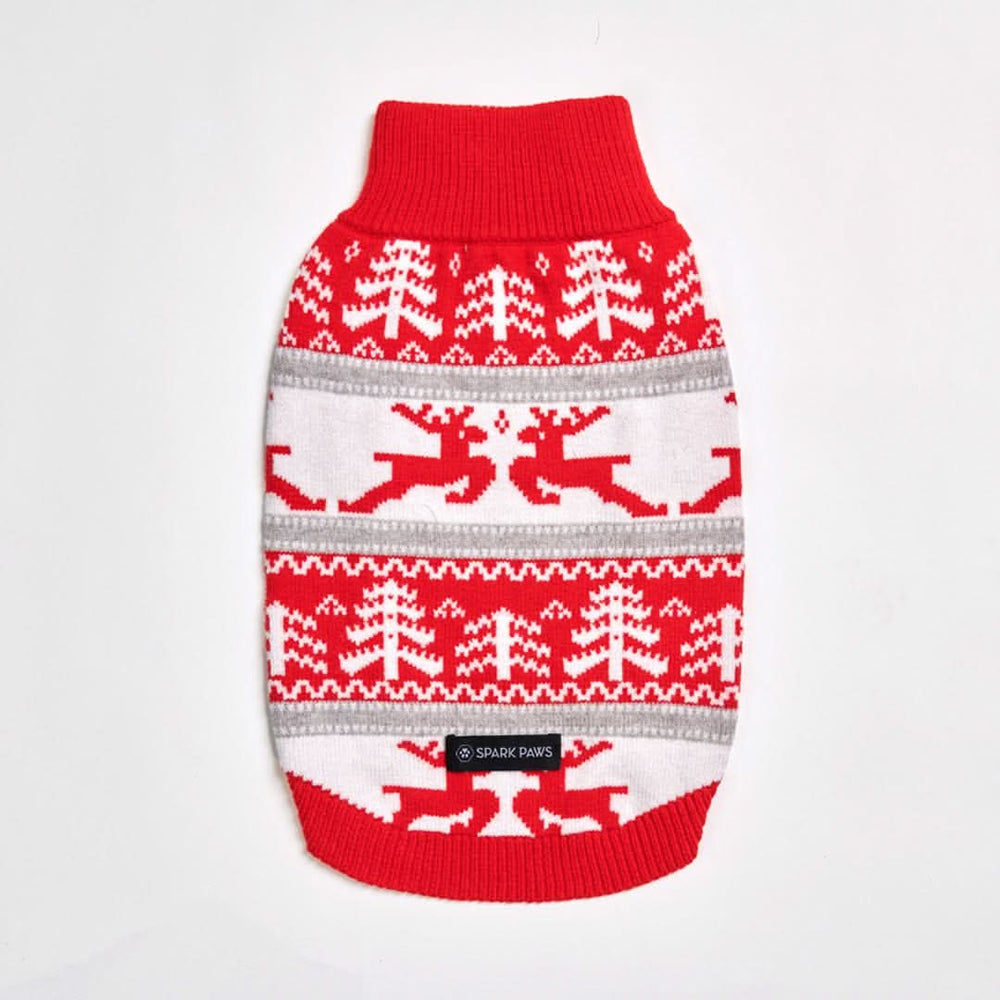 Christmas Knit Dog Sweater – SPARK PAWS
