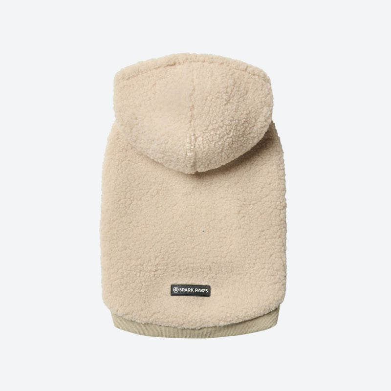 Teddy Sherpa Dog Sweater - Beige
