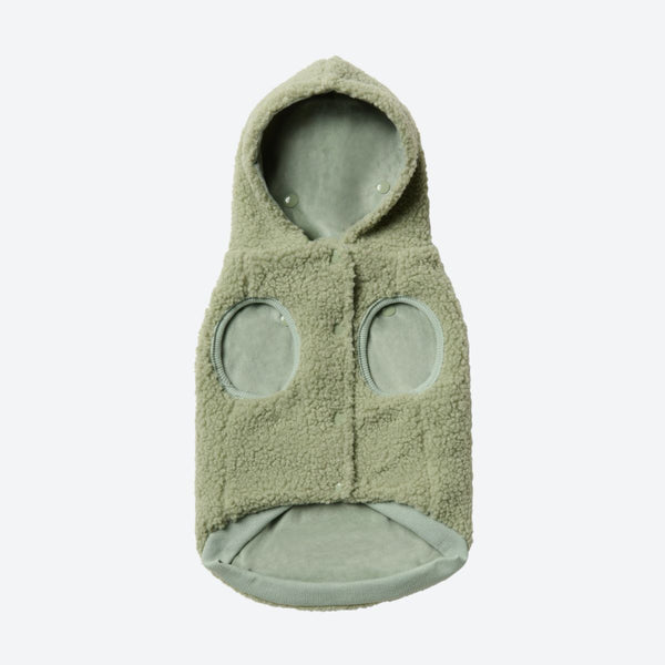 Teddy Sherpa Dog Sweater - Light Green