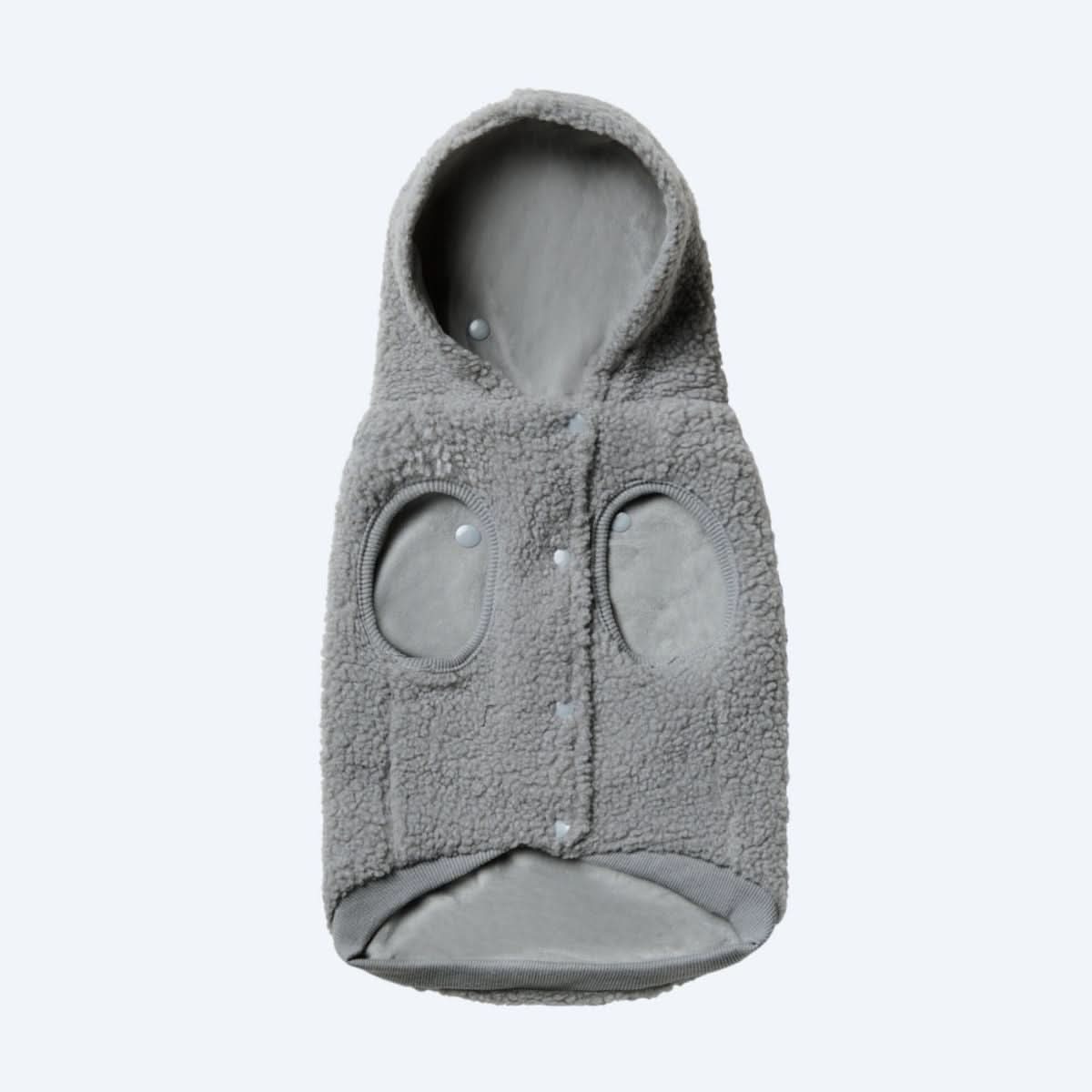 Teddy Sherpa Dog Jacket - Silver Gray – SPARK PAWS