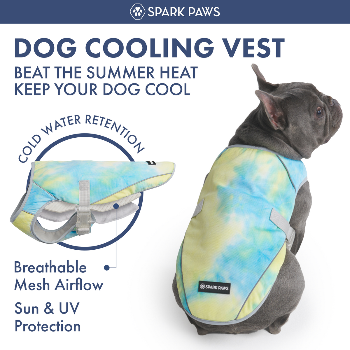 Dog Cooling Vest (2-pack) - Snow Cone & Tropical Storm – SPARK PAWS