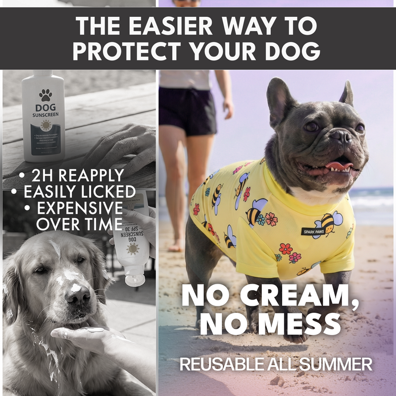 Sunblock Dog T-Shirt 2-pack – SPARK PAWS