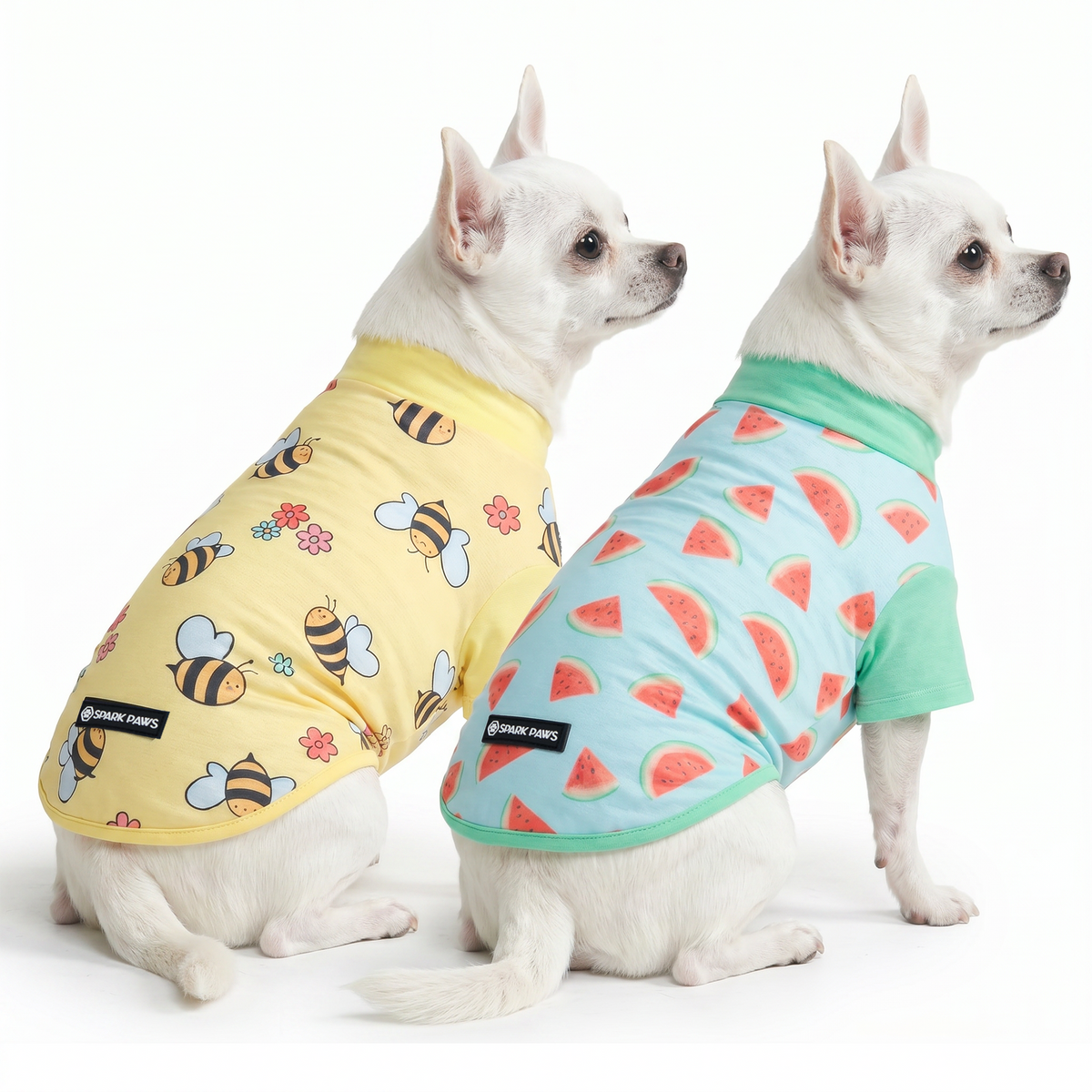 Sunblock Dog T-Shirt (2-pack) - Bees Watermelon – SPARK PAWS