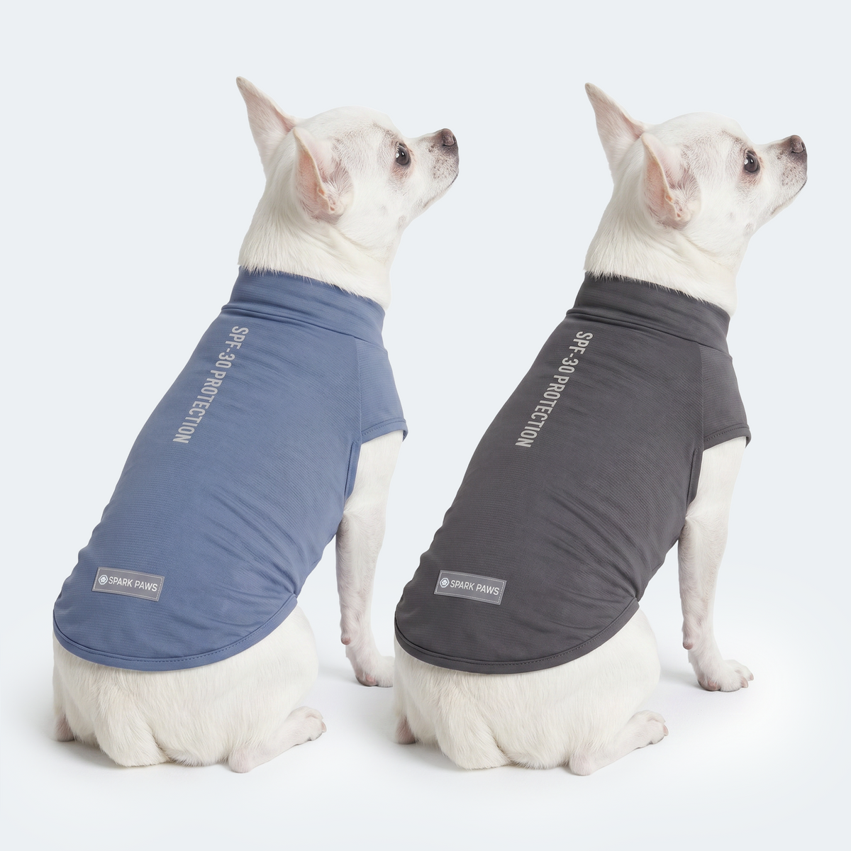 Sunblock Dog T-Shirt (2-pack) - Dark Grey Navy Blue – SPARK PAWS
