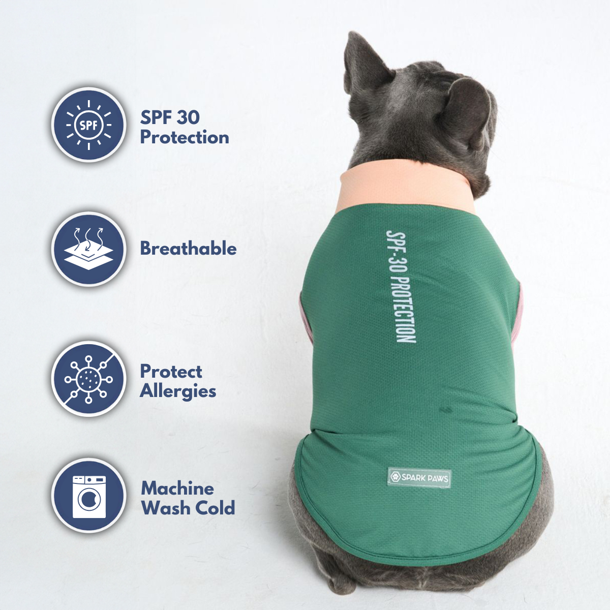 Sunblock Dog T-Shirt - Pistachio – SPARK PAWS