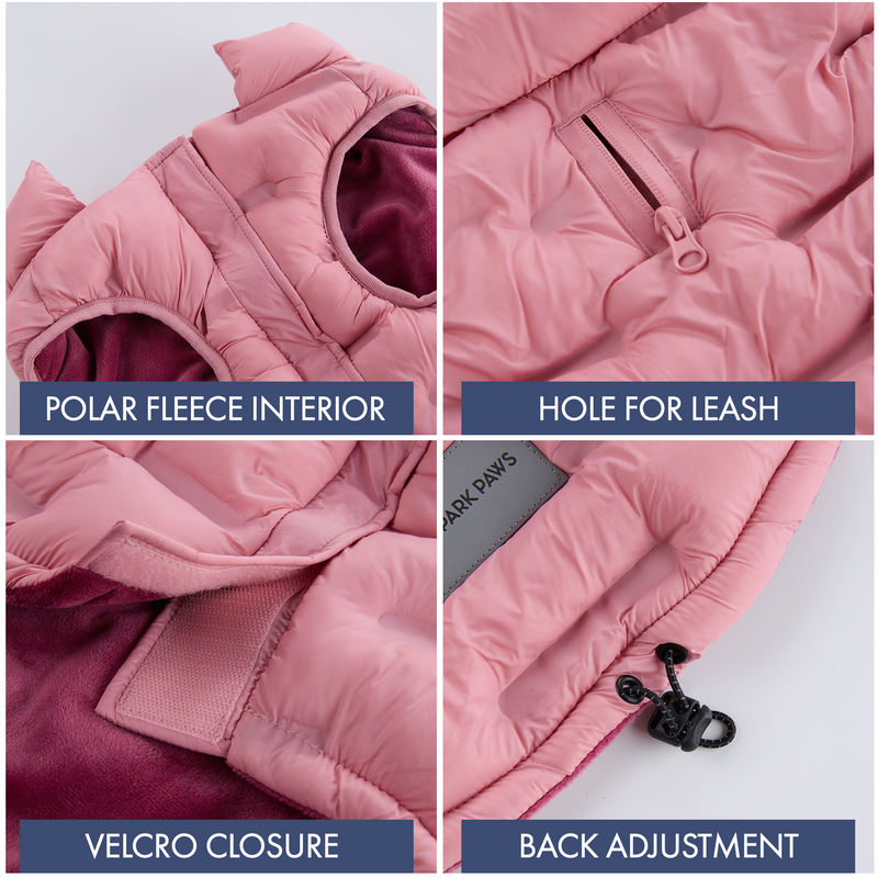 ThermoSonic Winter Jacket - Pink – SPARK PAWS