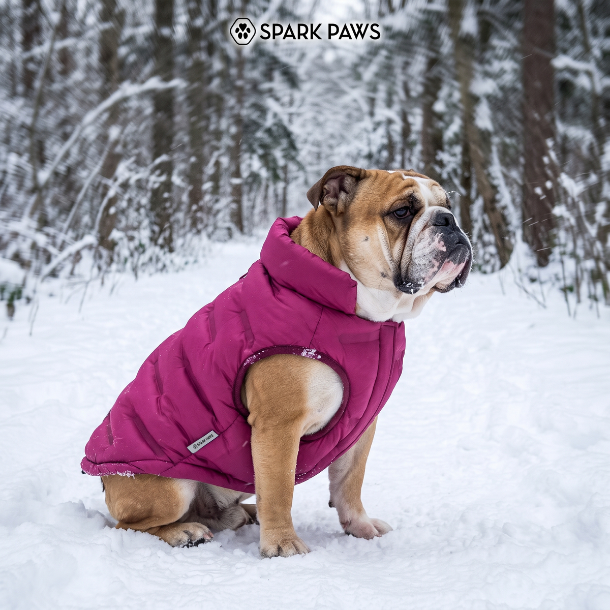 ThermoSonic Winter Jacket - Magenta – SPARK PAWS