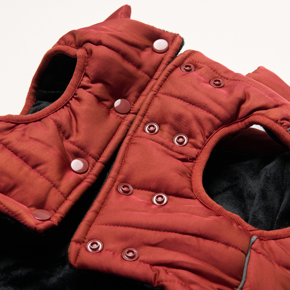 WarmShield Water-Resistant Jacket - Crimson – SPARK PAWS