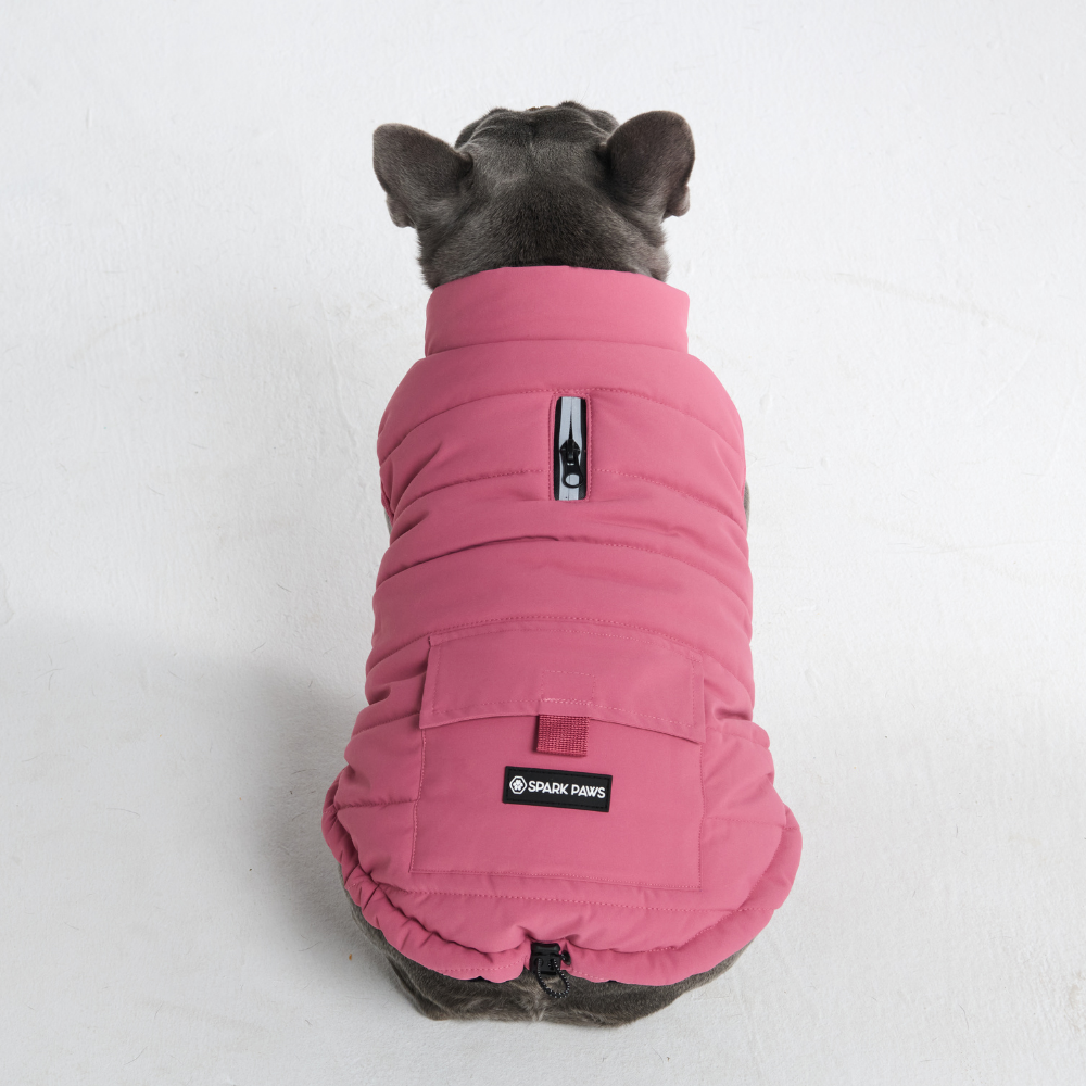 WarmShield Water-Resistant Jacket - Dusty Pink – SPARK PAWS