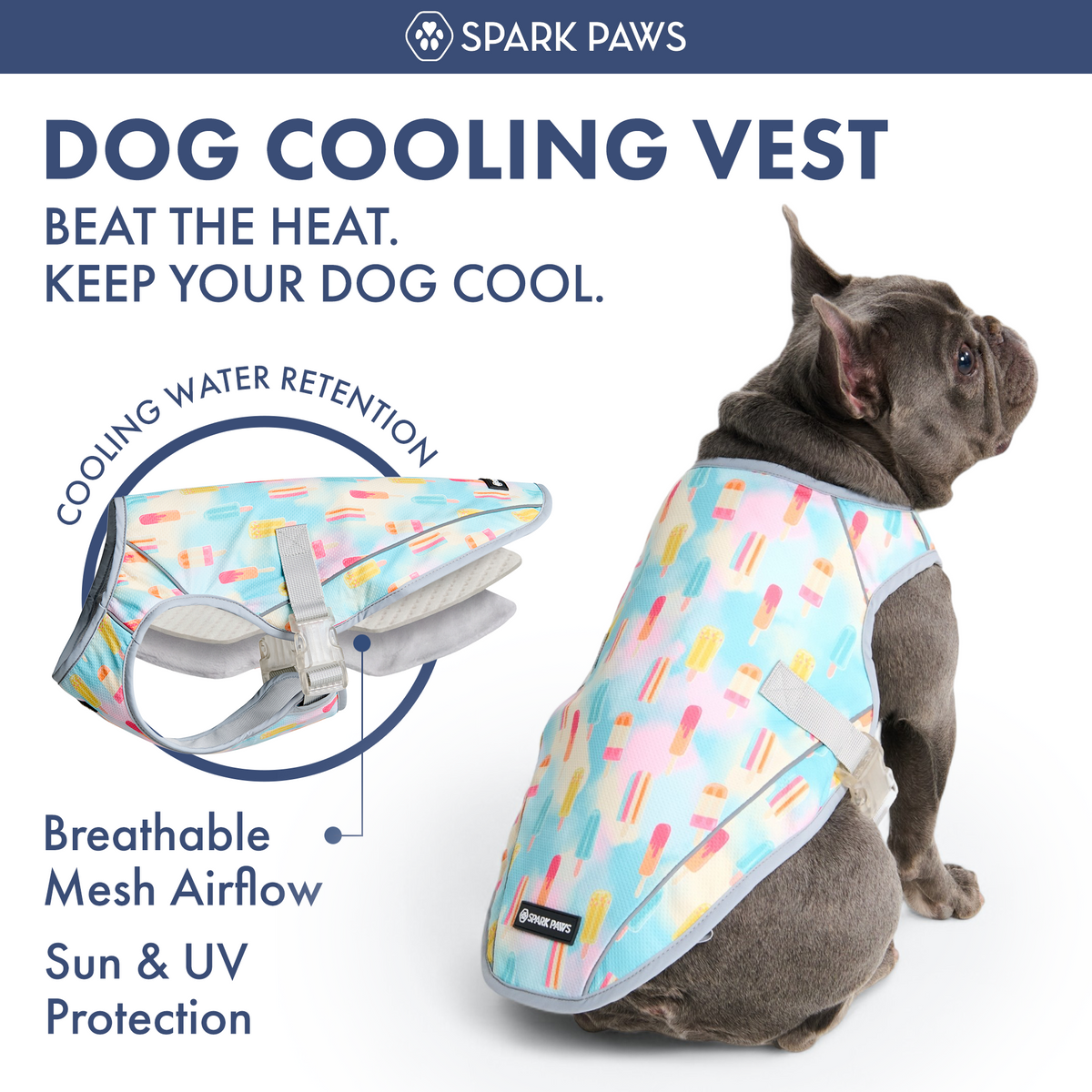Dog Cooling Vest (2-pack) - Cherries & Popsicles – SPARK PAWS