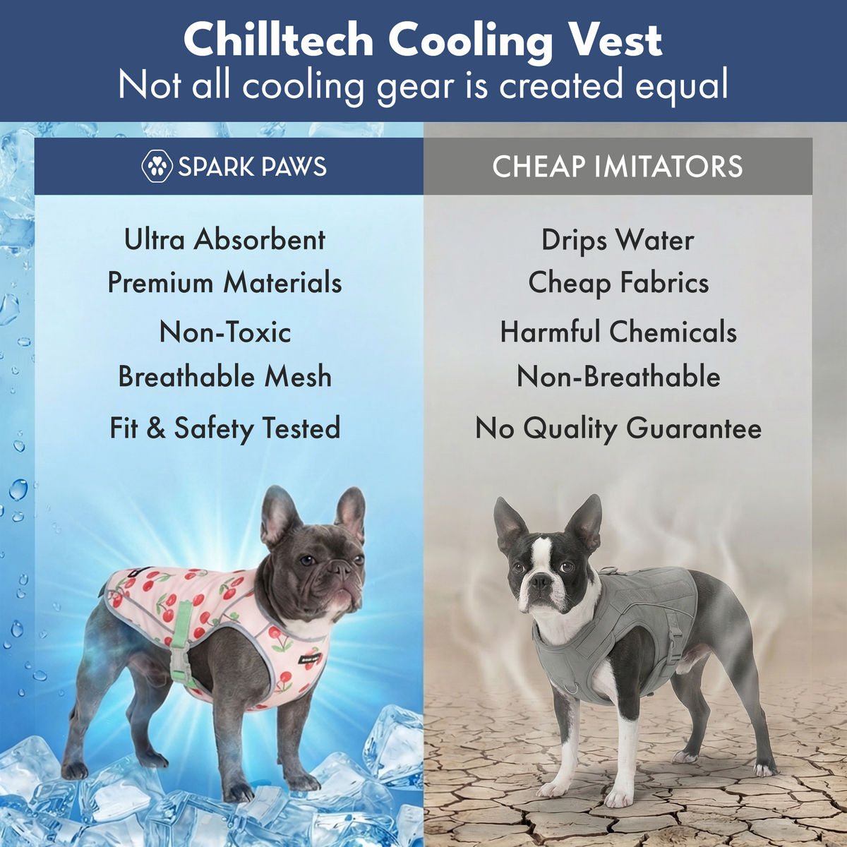 Dog Cooling Vest (2-pack) - Cherries & Popsicles – SPARK PAWS