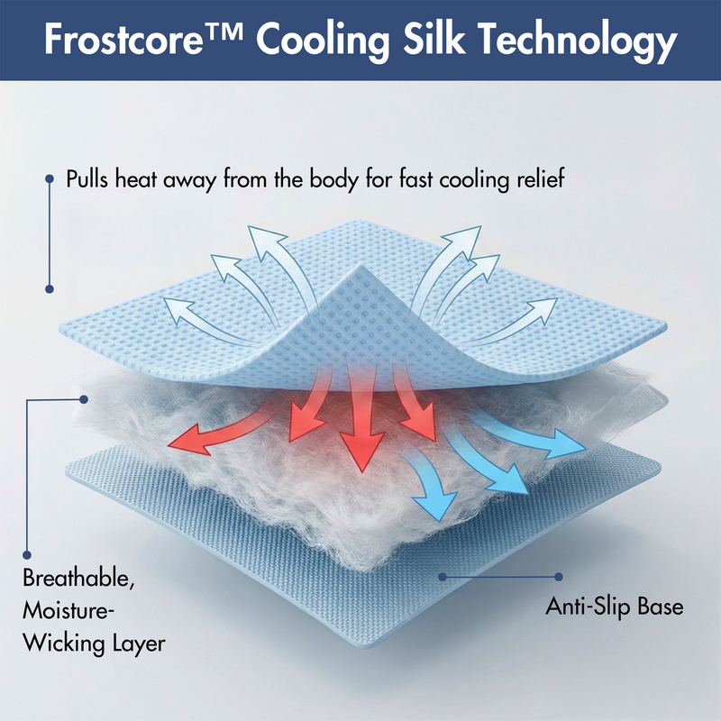 Frostcore™ Cooling Mat (2-pack) - Clouds Grey & Waffle Blue Frostcore™ Cooling Mat (2-pack) - Clouds Grey & Waffle Blue