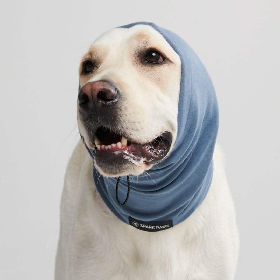 Anxiety Calming Dog Earmuff Protector Navy SPARK PAWS
