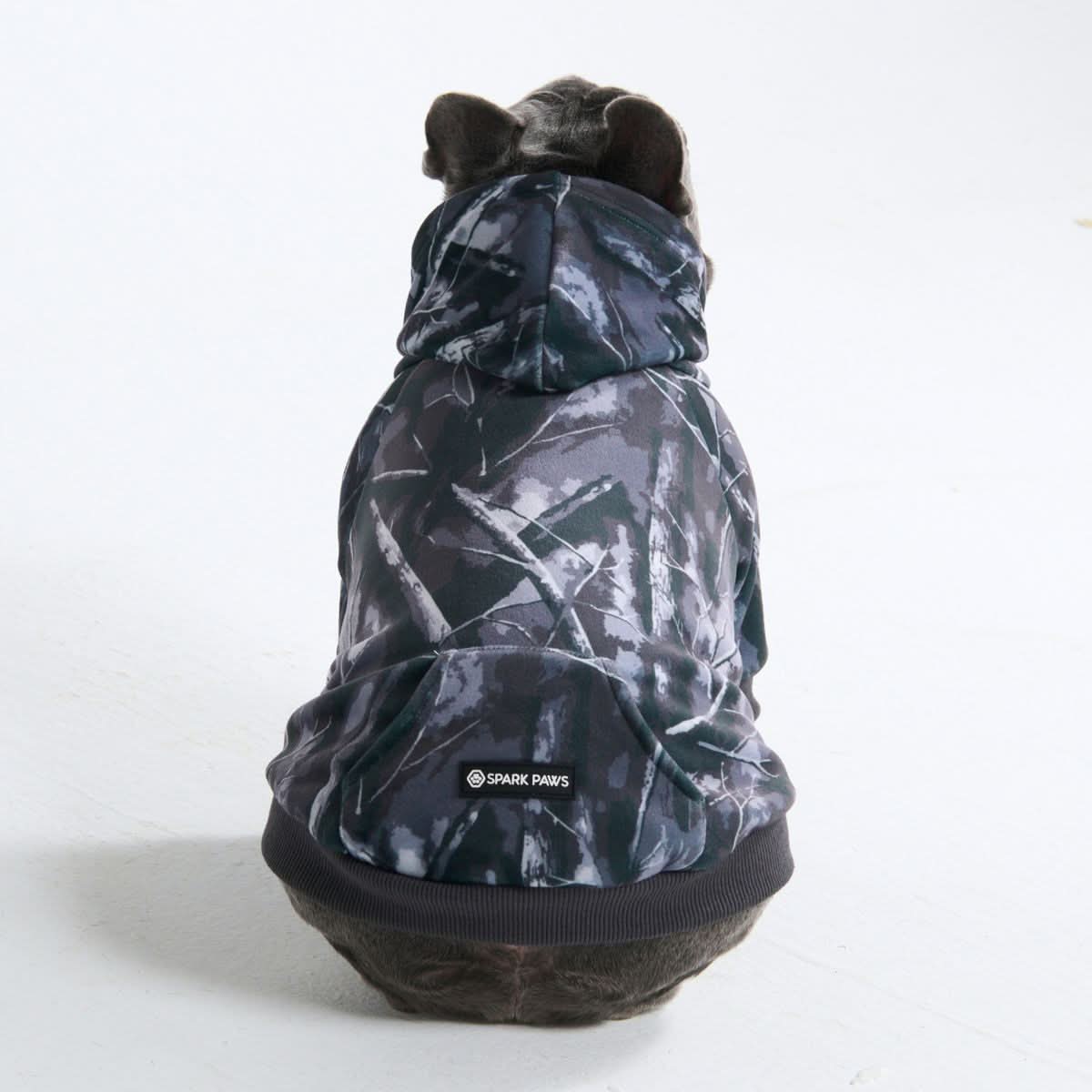 Concrete Wood Dog Hoodie - Asphalt – SPARK PAWS