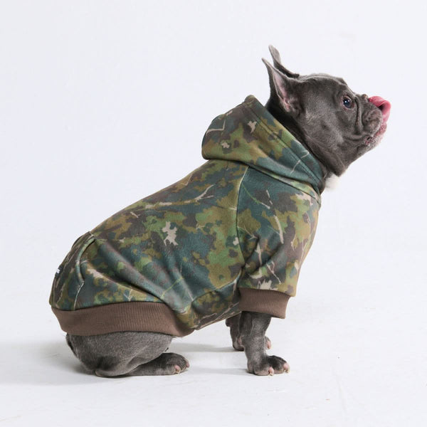 Concrete Wood Dog Hoodie - Moss – SPARK PAWS