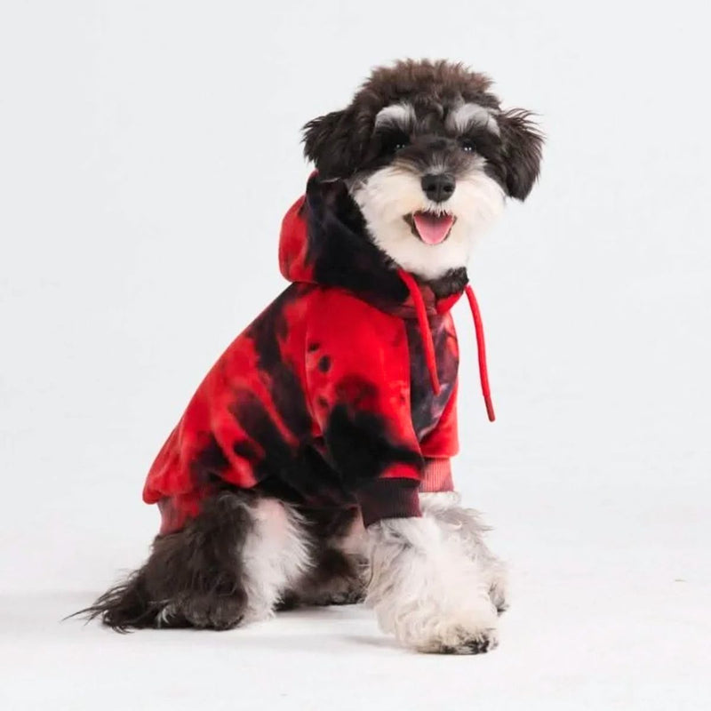 Velvet Red Black Hoodie