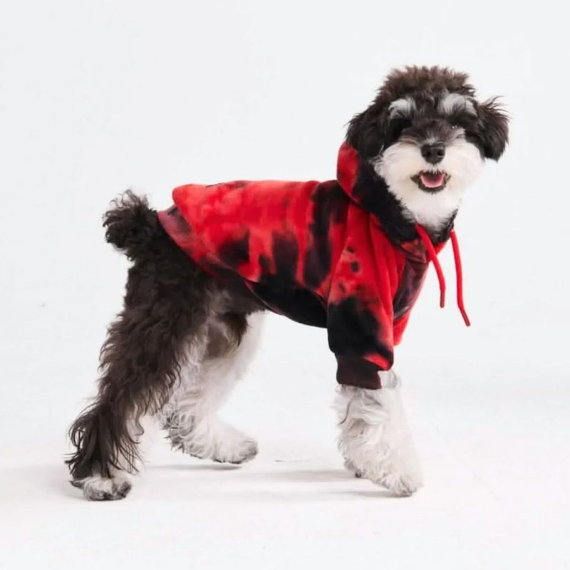 Velvet Red Black Hoodie