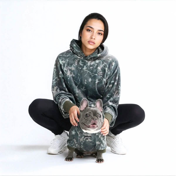 Concrete Wood Human Hoodie - Timber