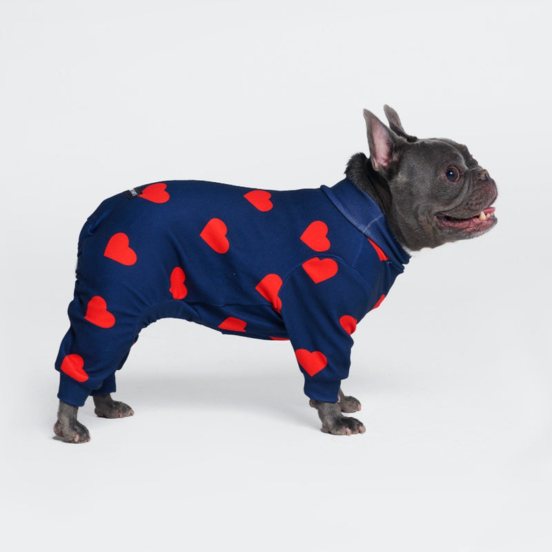 Dog Pajama - Hearts – SPARK PAWS